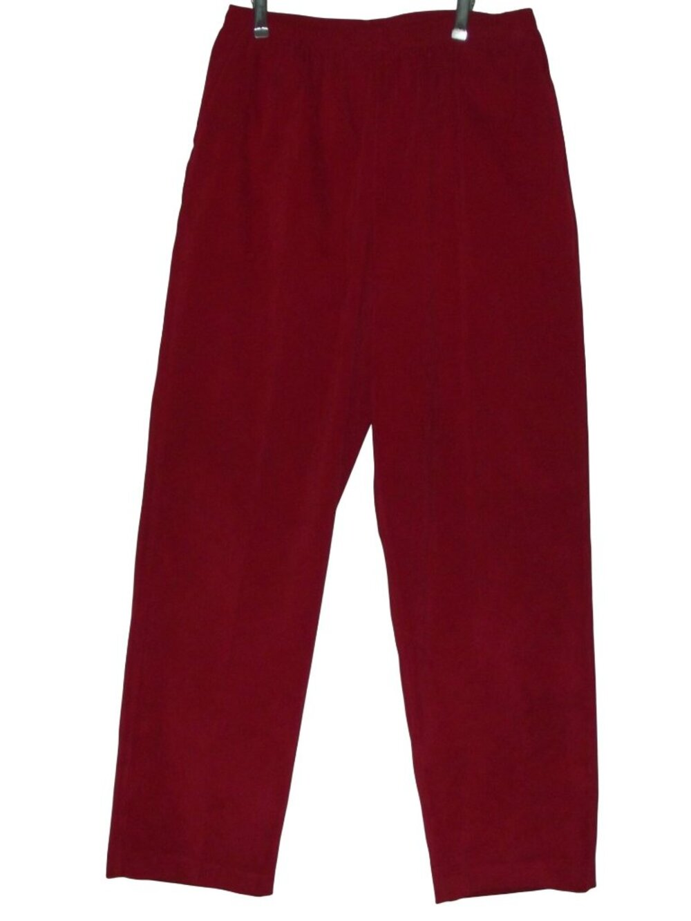Southern Lady Pants Womens 12 x 30.5" Red Faux Suede pull-on elastic